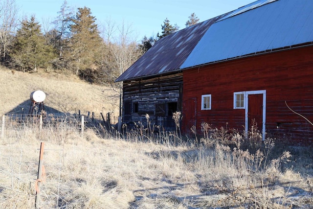 view of outdoor structure