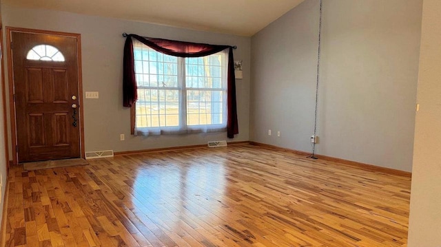 entryway with light wood-type flooring