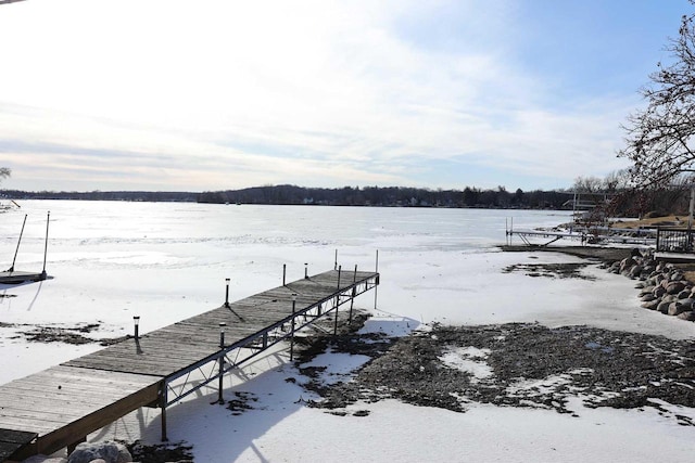 view of dock