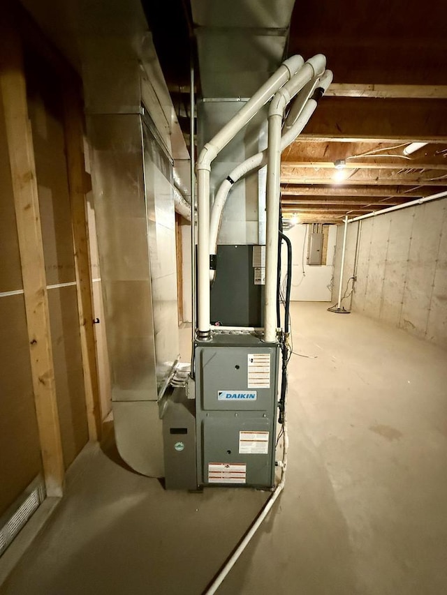 utility room with electric panel