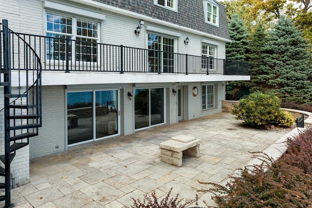 back of house featuring a patio area