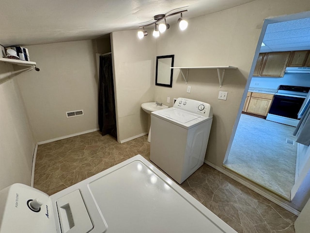 view of laundry room