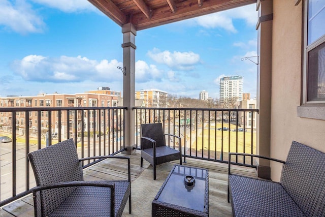 view of balcony