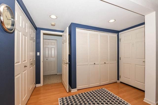 interior space featuring light hardwood / wood-style floors