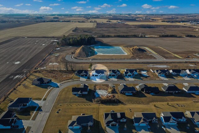 bird's eye view featuring a rural view
