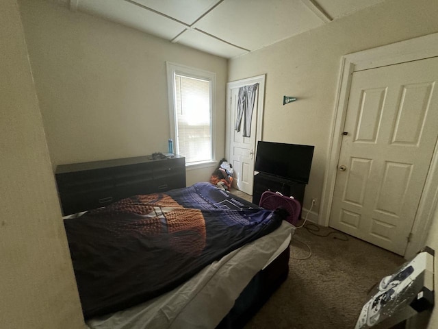 bedroom featuring carpet flooring