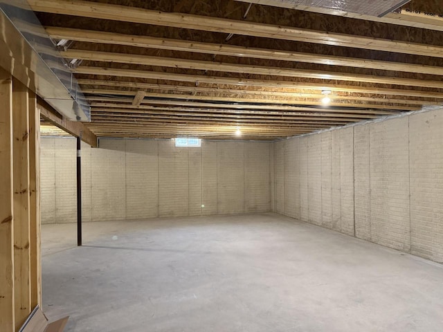 view of basement