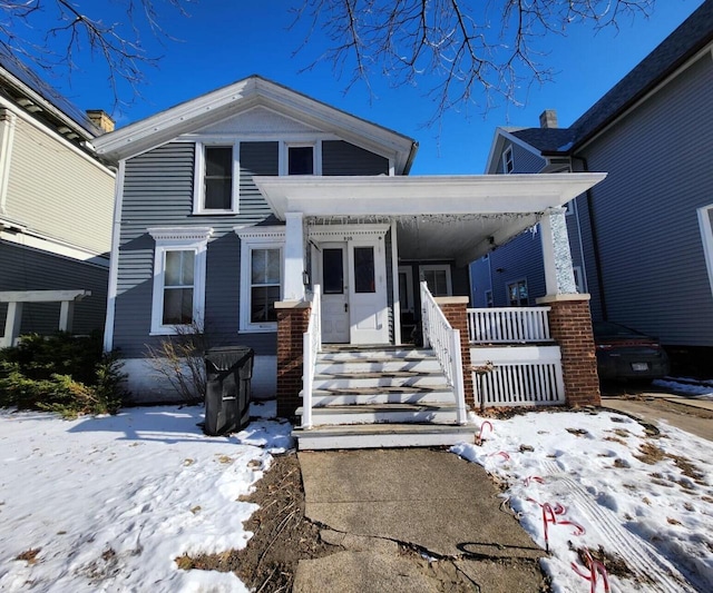 view of front of house with covered porch