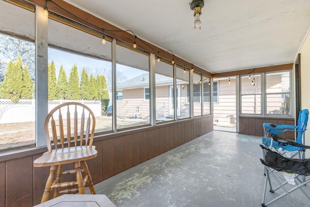 view of sunroom / solarium