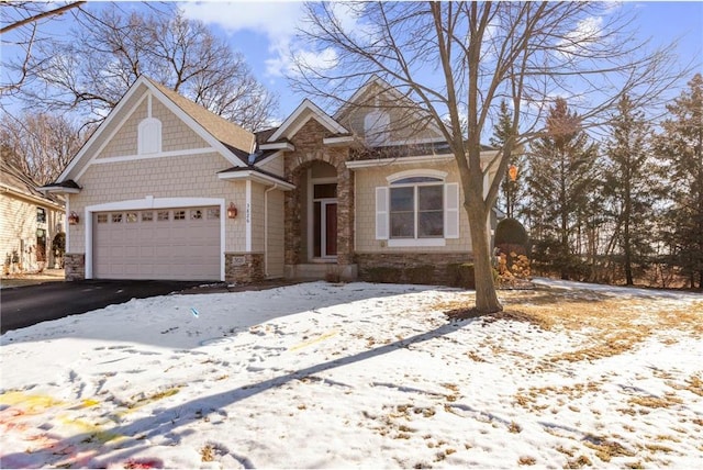 view of front of home featuring a garage