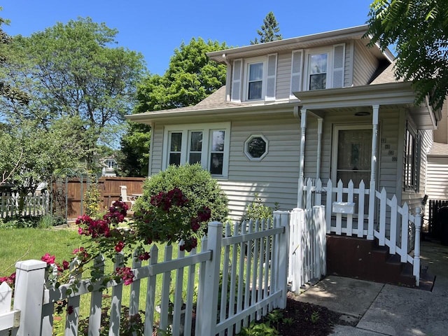 view of bungalow-style home