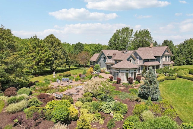 birds eye view of property