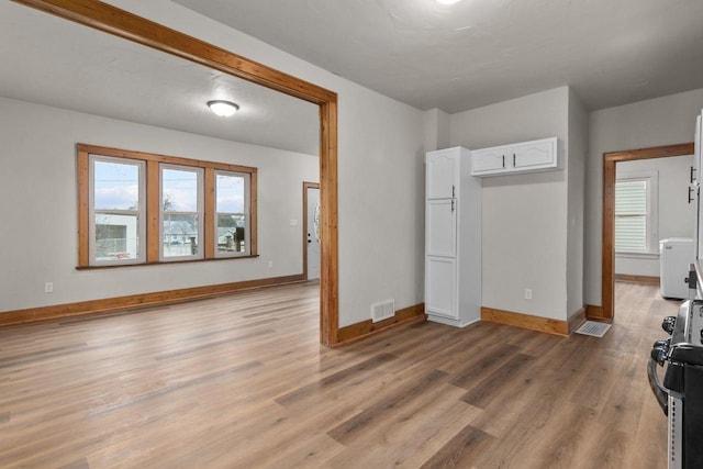 interior space with light wood-type flooring