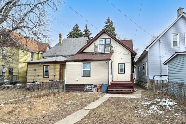 view of rear view of property