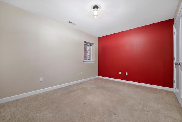 view of carpeted empty room