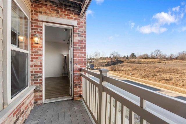 balcony with a rural view