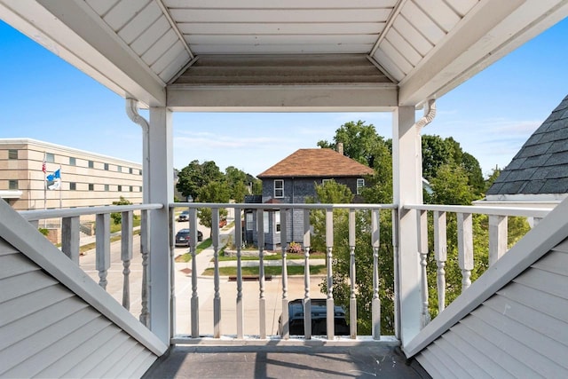 view of balcony