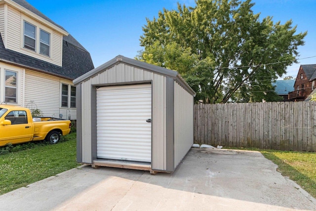 view of outbuilding