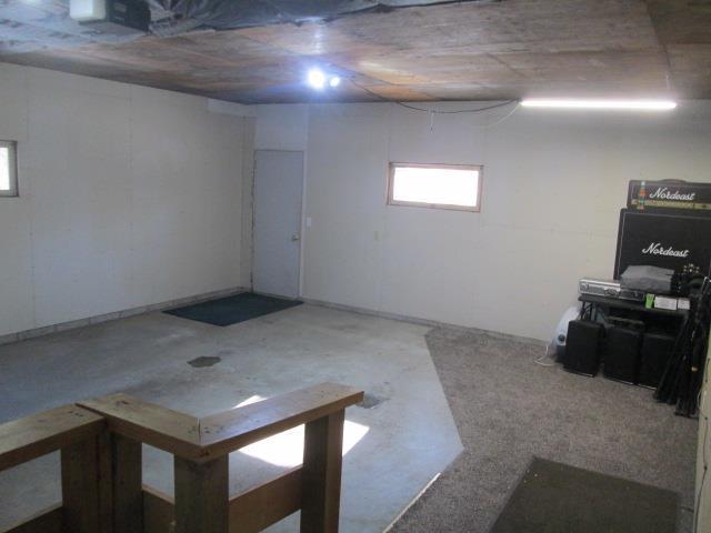 view of basement