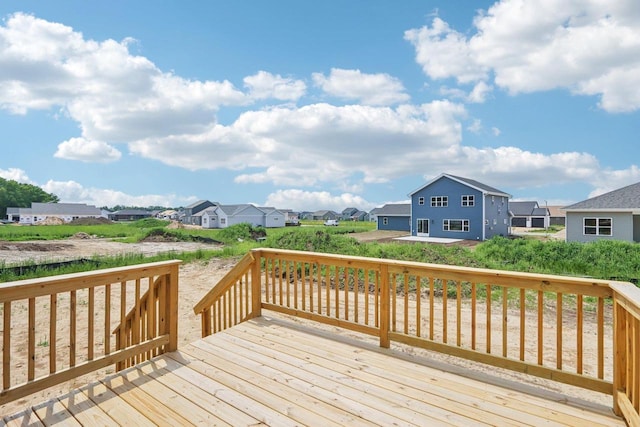 6635 Royal View Dr, Deforest, WI 53532 - wooden terrace featuring a residential view