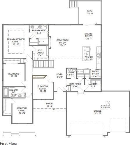 6635 Royal View Dr, Deforest, WI 53532 - room layout