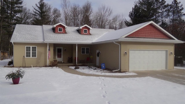 view of front of house featuring a garage