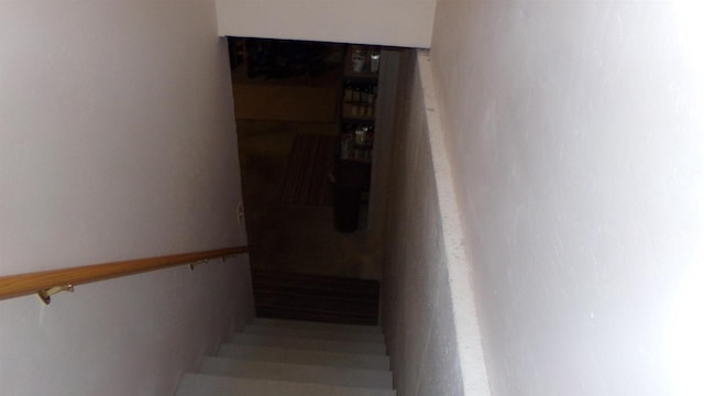 view of stairway