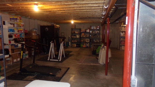 view of basement