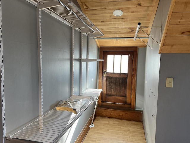 interior space featuring light hardwood / wood-style floors