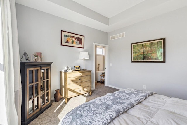 bedroom with carpet