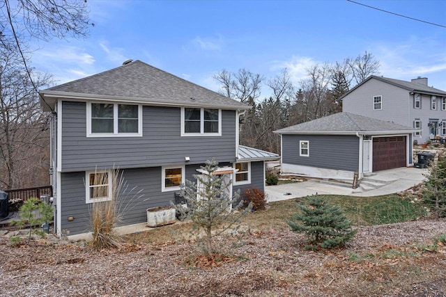 view of rear view of property