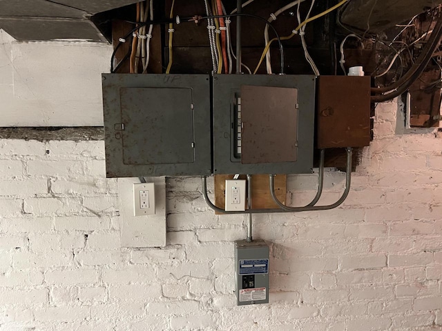 utility room with electric panel