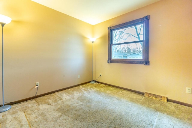 view of carpeted empty room