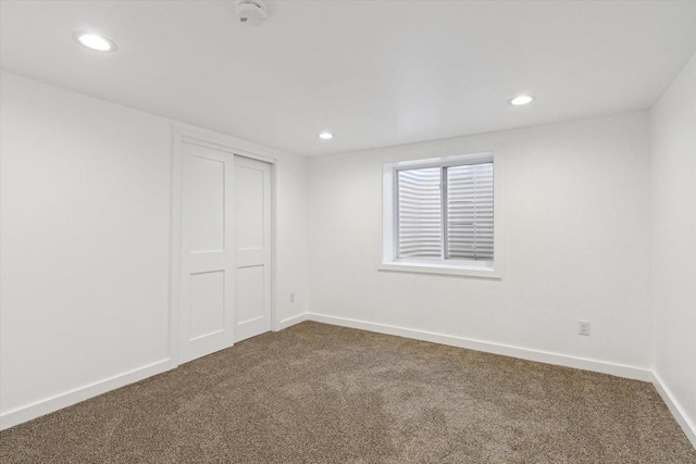 view of carpeted empty room