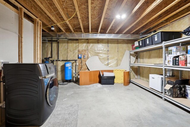 2743 Brooks Ridge Dr, Sun Prairie, WI 53590 - basement with washer / dryer