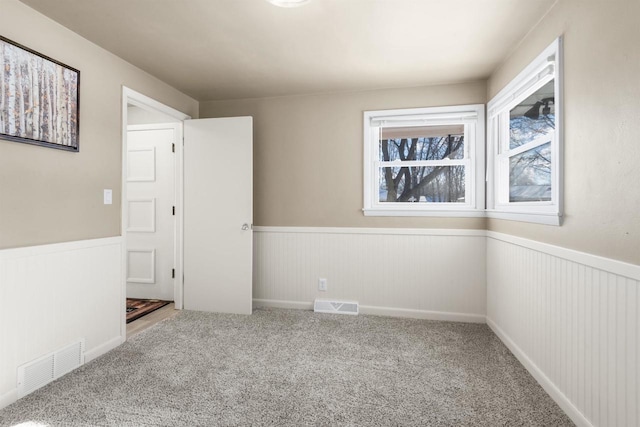 view of carpeted empty room