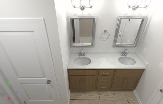 bathroom with vanity