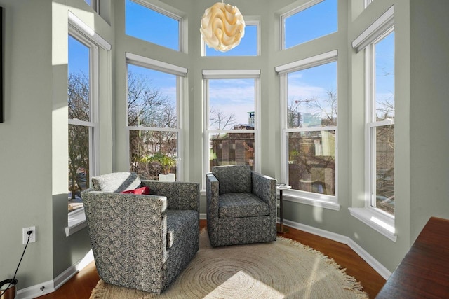 sunroom featuring plenty of natural light