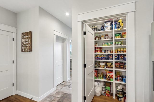 view of pantry