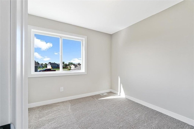 view of carpeted empty room