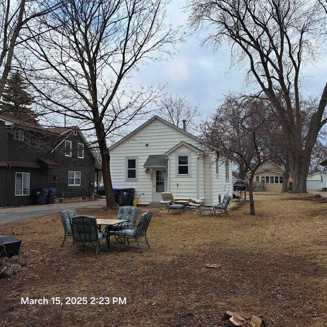 view of rear view of property
