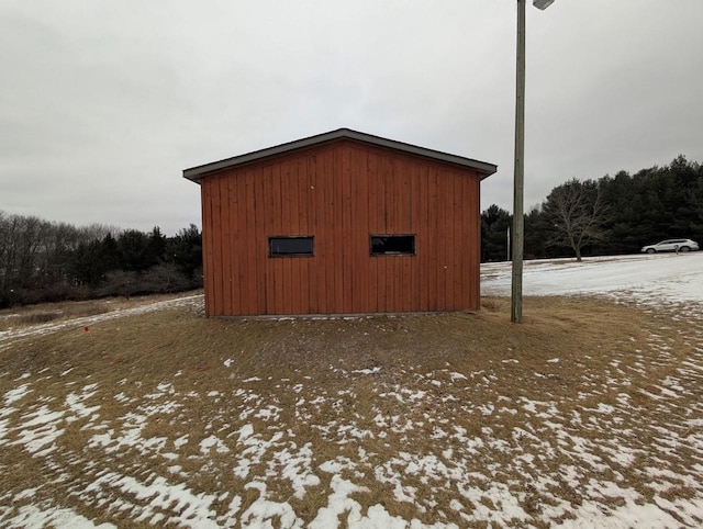 view of outdoor structure