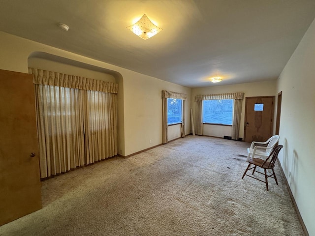 interior space with carpet floors