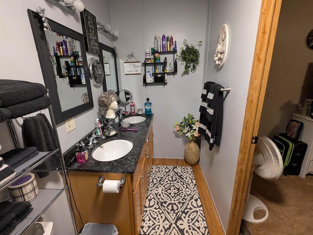 bathroom featuring vanity and tile patterned floors