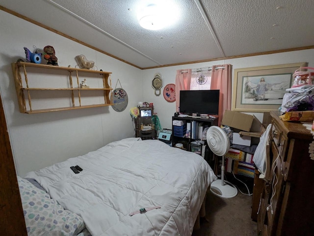 bedroom featuring ornamental molding