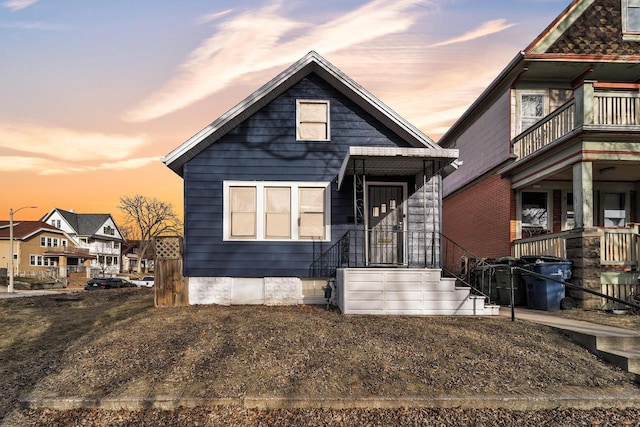 view of front of home