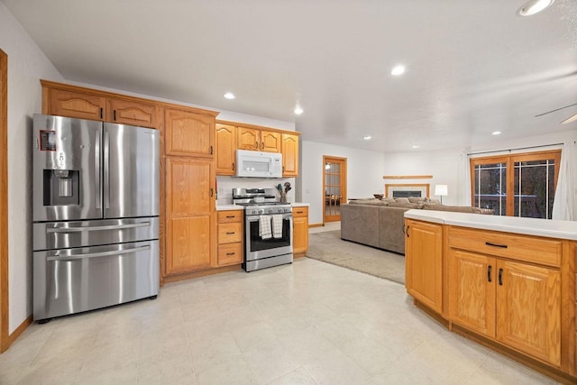 kitchen featuring appliances with stainless steel finishes