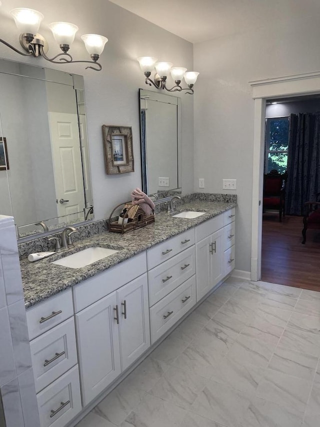 bathroom featuring vanity