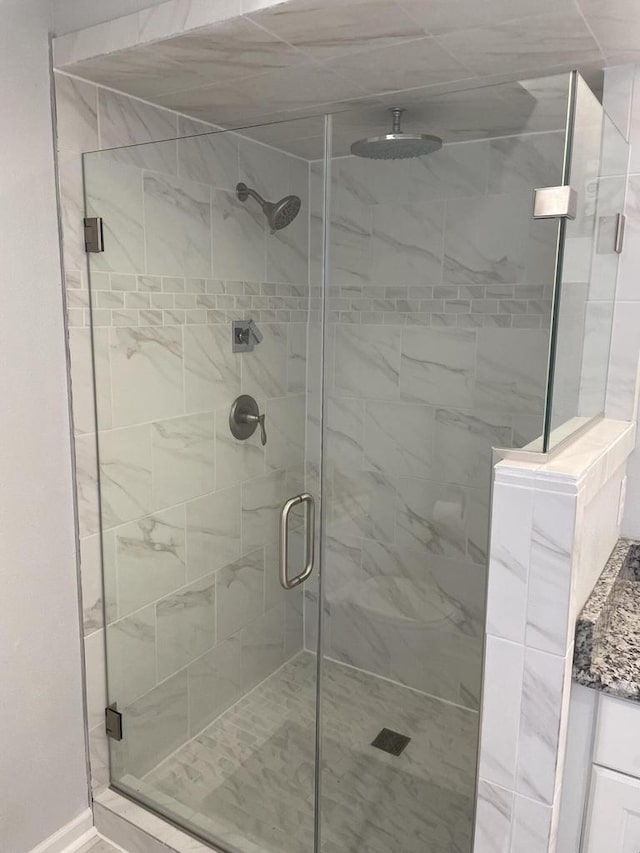 bathroom with walk in shower