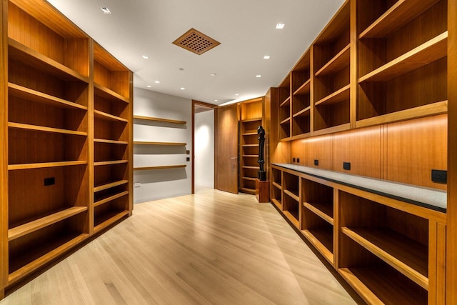 interior space featuring light hardwood / wood-style floors